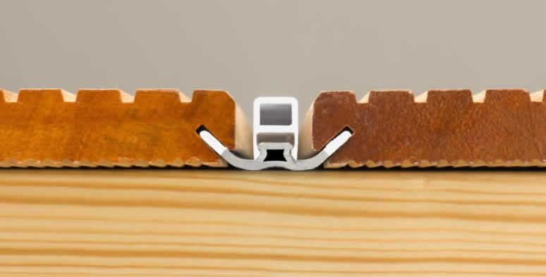 Querschnitt eines Terrassenbodens